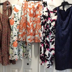 Various women’s outfits.